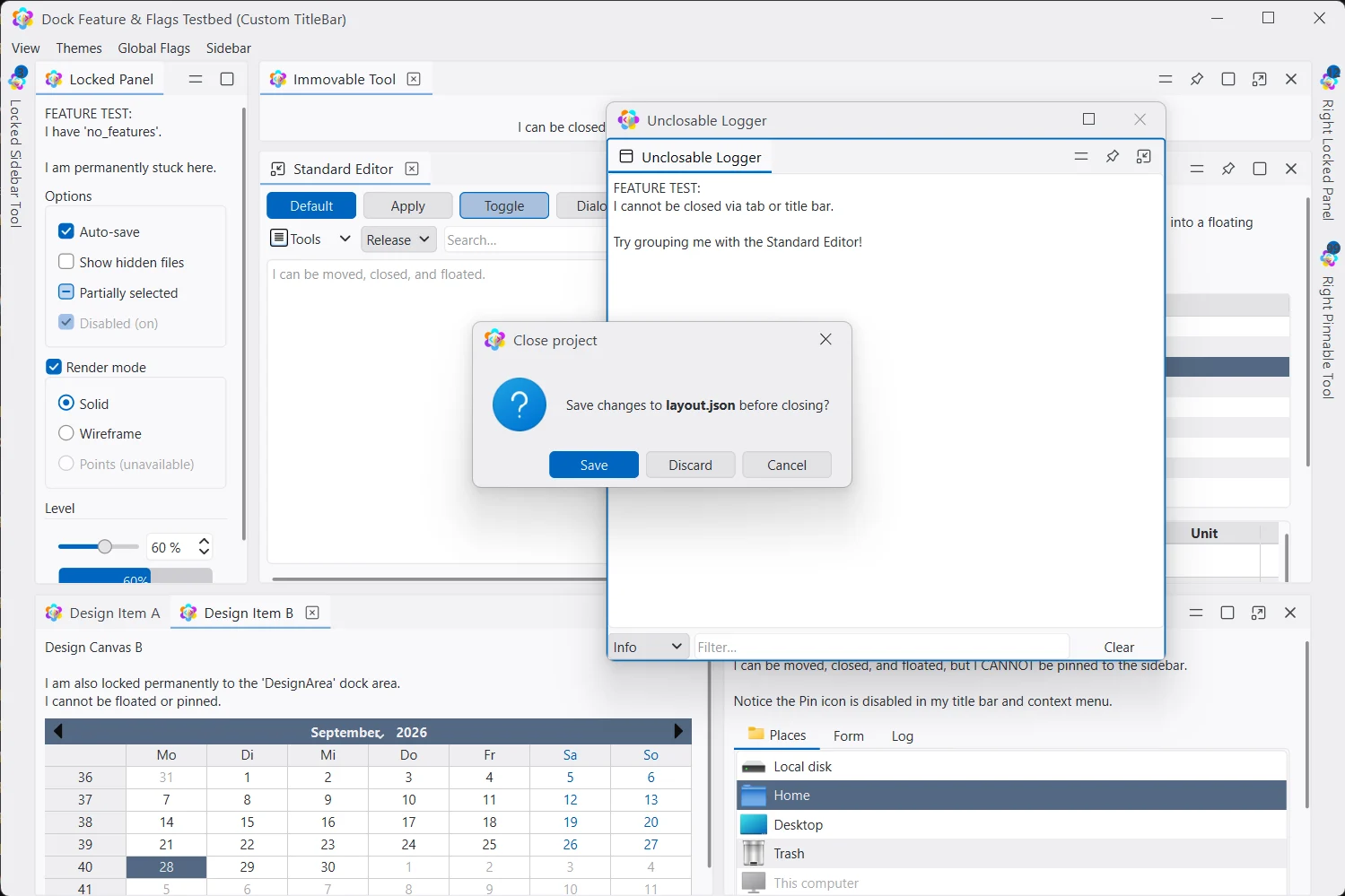A themed question dialog in the Light theme